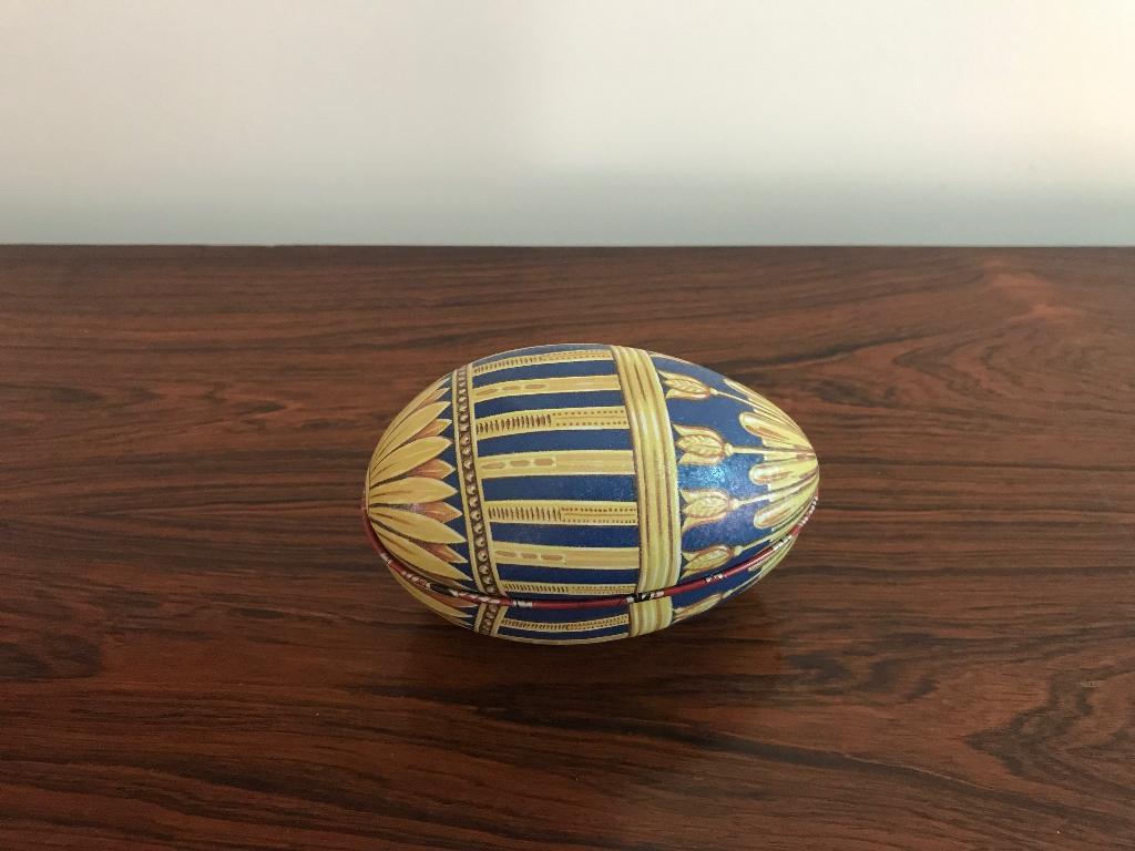 Fabergé collection blikken metalen ei paasei doos, Ophalen of Verzenden, Zo goed als nieuw