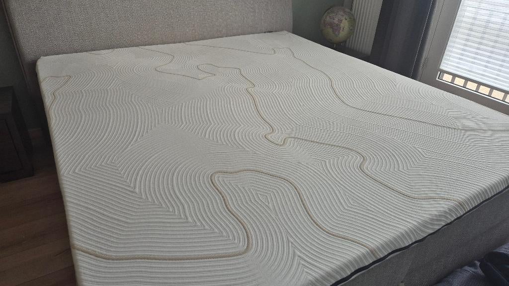 B Bright Gold topper Koudschuim Beterbed (gratis), Ophalen, Tweepersoons, Zo goed als nieuw, Matras