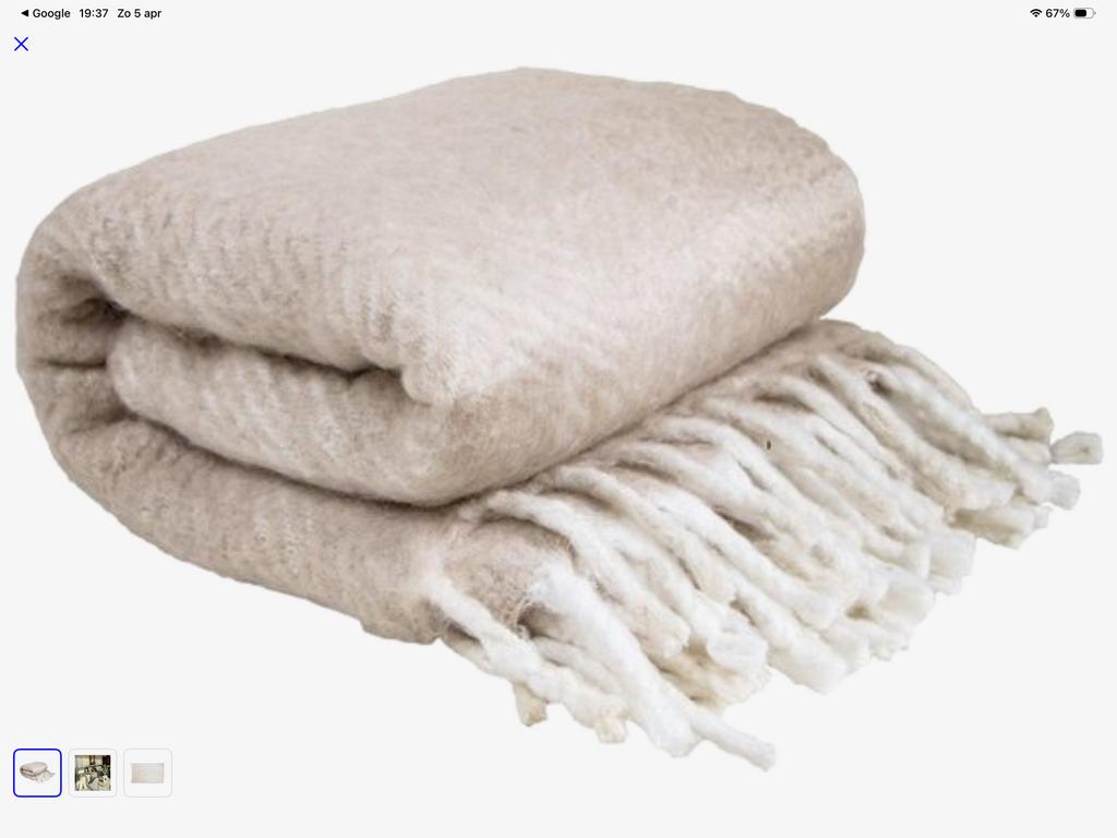 Plaid , Return to Sender, Huis en Inrichting, Woonaccessoires | Plaids en Woondekens, Ophalen of Verzenden, Nieuw