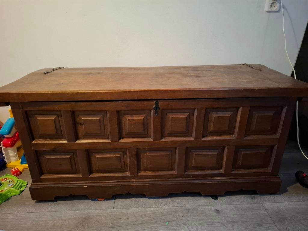Grote Houten kist., Huis en Inrichting, Woonaccessoires | Kisten, Ophalen, Minder dan 50 cm