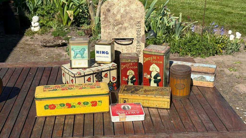 Vintage blikken, Verzamelen, Ophalen, Gebruikt, Koek(jes), Droste