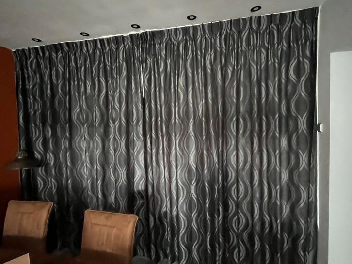 Overgordijnen set. Voor en achter., Huis en Inrichting, Stoffering | Gordijnen en Lamellen, Zo goed als nieuw, 200 cm of meer