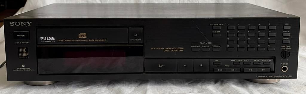 Sony CDP-591 CD-Speler Ter Reparatie/Voor onderdelen, Ophalen of Verzenden, Niet werkend, Sony