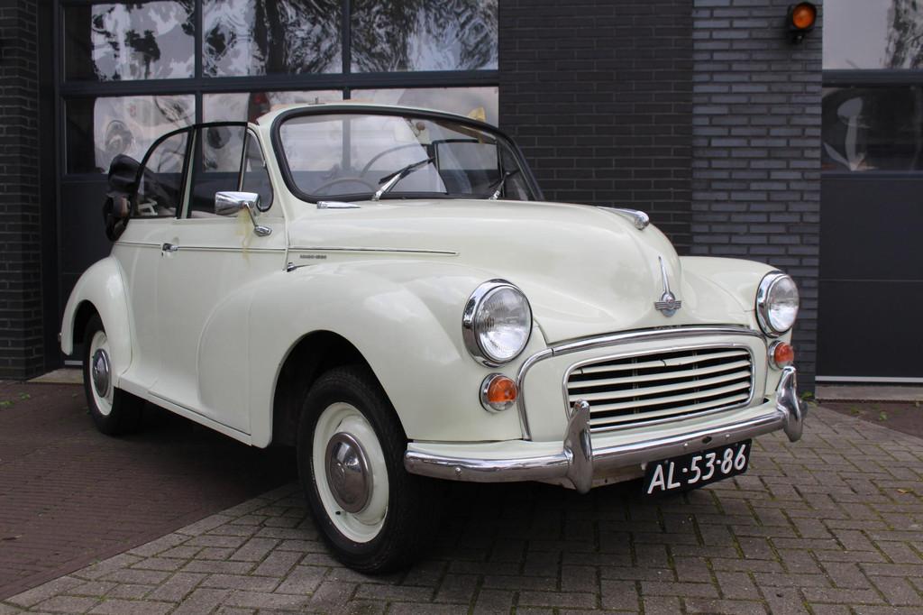 Morris Minor 1000 CONVERTIBLE NETTE CONDITIE LIEFHEBBERS AUT, Auto's, Zwart, Overige carrosserieën, Wit, Bedrijf