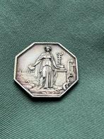 Zilveren penning Société Générale…1859., Ophalen of Verzenden, Zilver