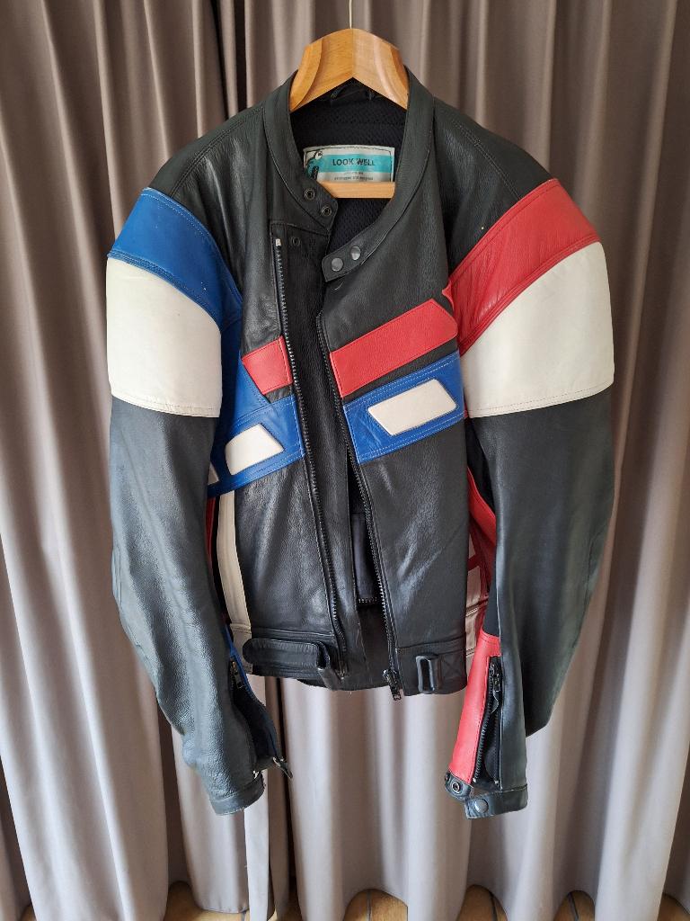 Vintage lederen Motor vest, Ophalen of Verzenden, Tweedehands, Jas | leer