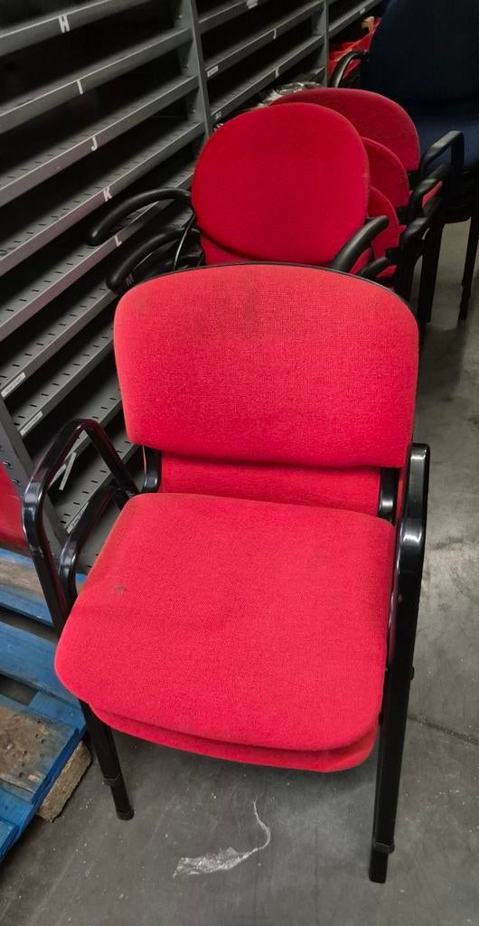 12 stapel stoelen, Ophalen of Verzenden, Rood, Vijf, Zes of meer stoelen