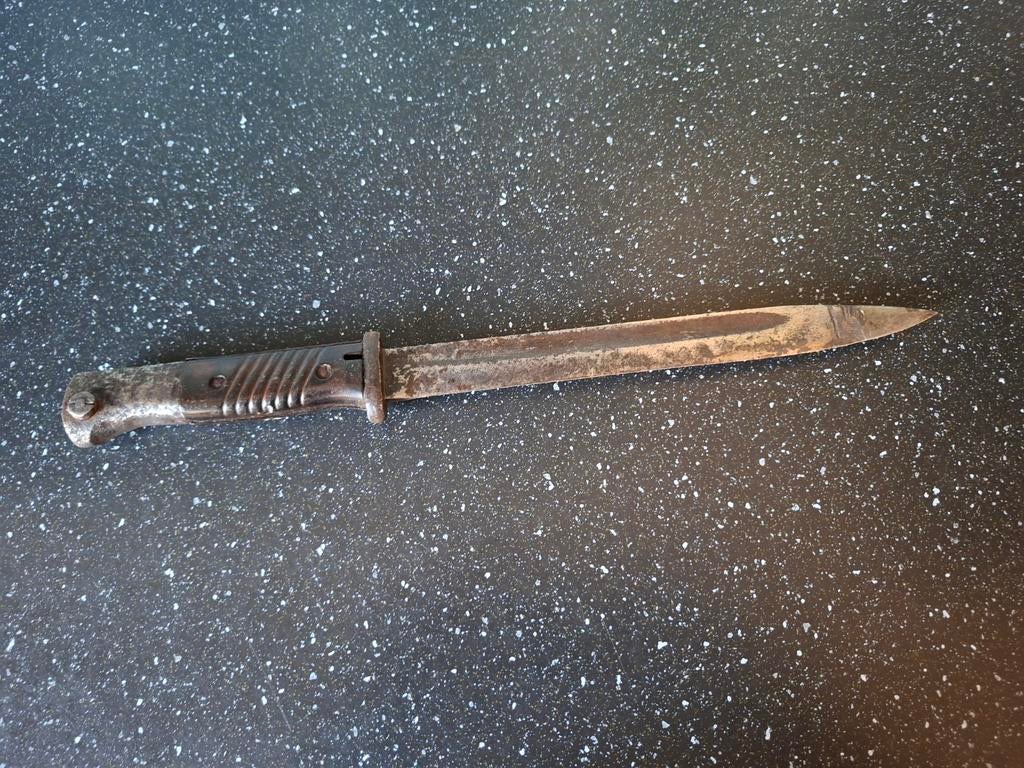 Ww2 wo2 Duitse bodemvondst k98 mauser bajonet, Verzamelen, Ophalen of Verzenden, Duitsland, Mes of Dolk