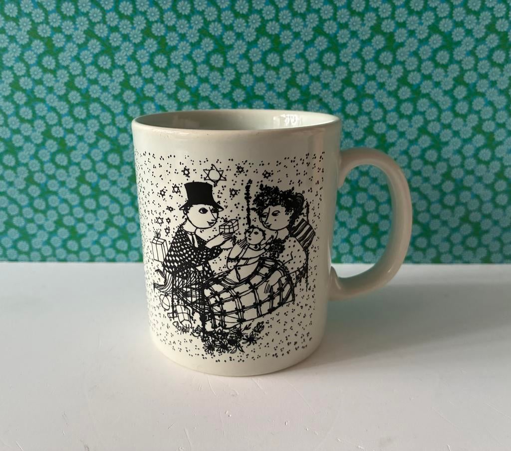 Vintage mok Bjørn Wiinblad December Mirakel Denmark, Huis en Inrichting, Keuken | Servies, Gebruikt, Ophalen of Verzenden, Nvt