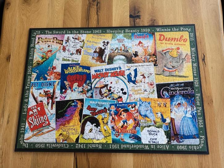 Disney puzzel Ravensburger 1000 stuks, Hobby en Vrije tijd, Denksport en Puzzels, Zo goed als nieuw, 500 t/m 1500 stukjes, Ophalen