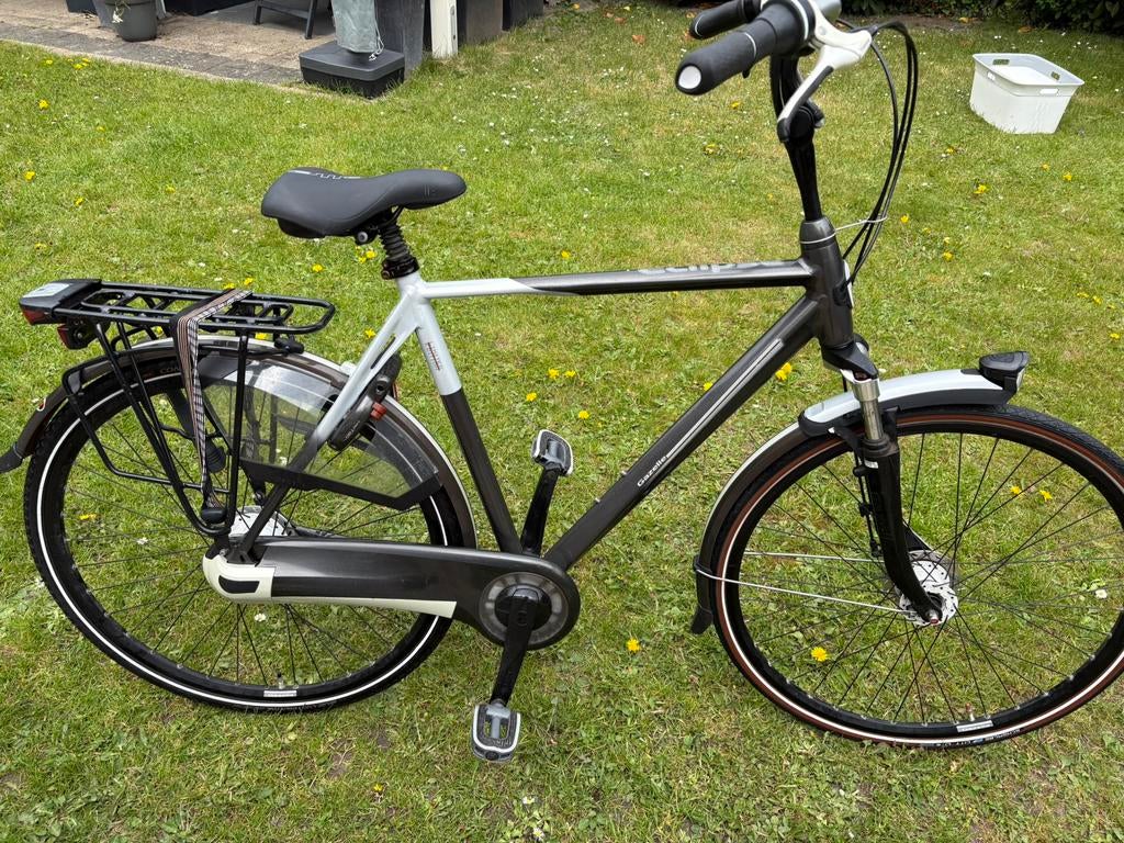 Gazelle Eclipse Herenfiets N8, Ophalen, Gebruikt, Versnellingen, 57 tot 61 cm