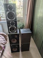 Philips MFB 532 en 585 speakers. Lees beschrijving!, Ophalen of Verzenden, Minder dan 60 watt, Front, Rear of Stereo speakers
