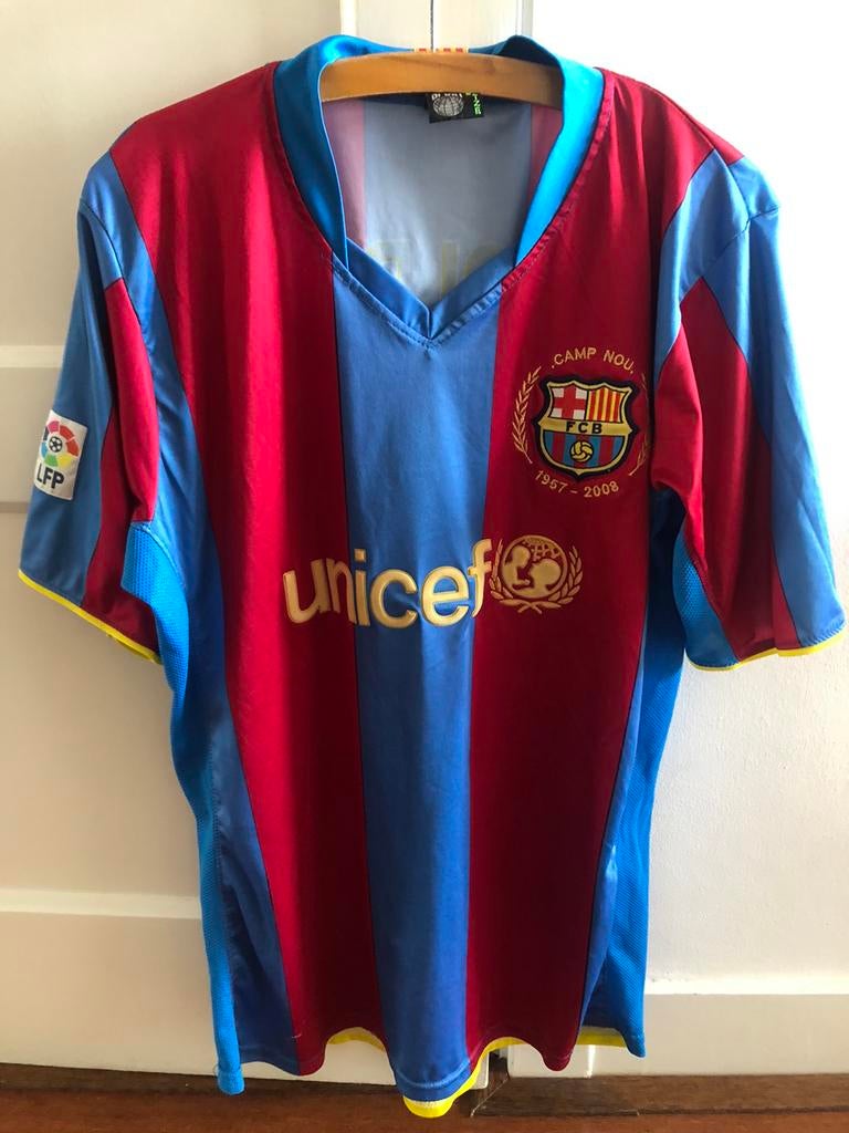 Shirt Barcelona 2008 Ronaldinho., Maat M, Ophalen of Verzenden, Gebruikt, Shirt