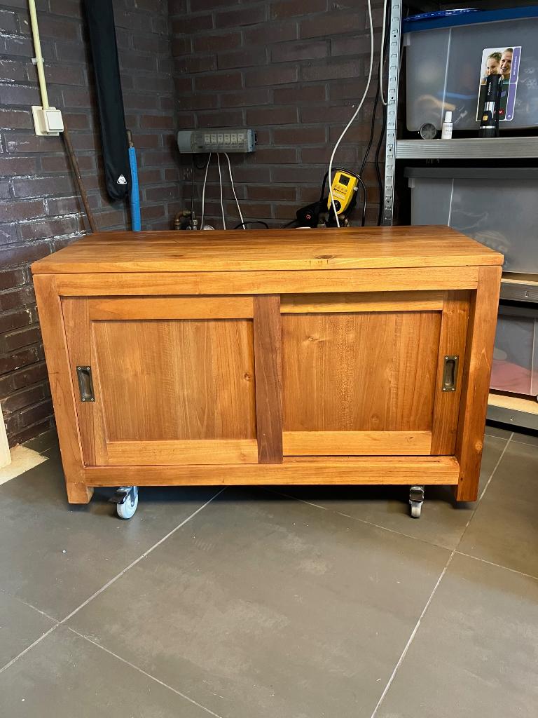 Houten tv kastje / meubel, Huis en Inrichting, Ophalen, Gebruikt, 50 tot 100 cm, Minder dan 100 cm