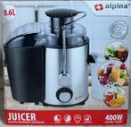 Alpina Juicer - Sapcentrifuge 400W met 2 snelheden, Ophalen, Nieuw, Elektrisch, Sapcentrifuge