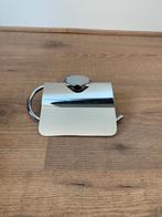 Metalen toiletpapierhouder wc-rol houder met klep, Ophalen of Verzenden, Zo goed als nieuw, Overige kleuren, Overige typen
