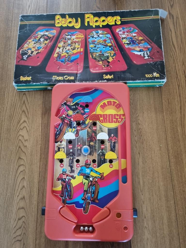 Vintage Baby Flippers Flipperkast - Motocross, Verzamelen, Overige merken, Gebruikt, Mechanisch, Ophalen of Verzenden