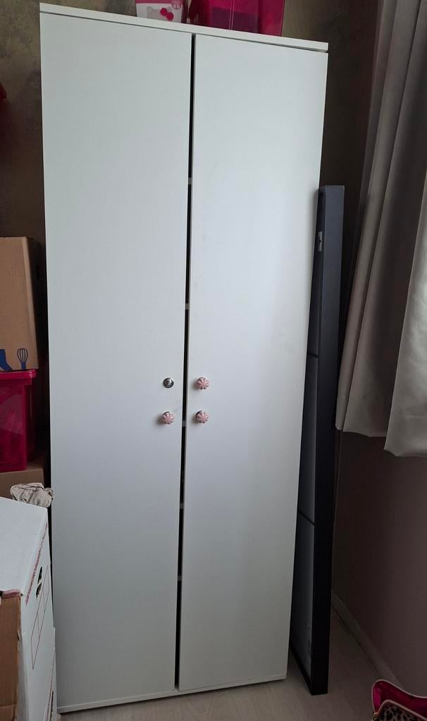 Kledingkast Inca Leenbakker 184 cm hoog en 70 cm breed, Ophalen, 50 tot 75 cm, 50 tot 100 cm, 150 tot 200 cm