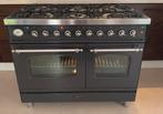 Boretti / Ilve gasfornuis 100 cm – 6 pits + dubbele oven, Ophalen, Zo goed als nieuw, Gas, Vrijstaand