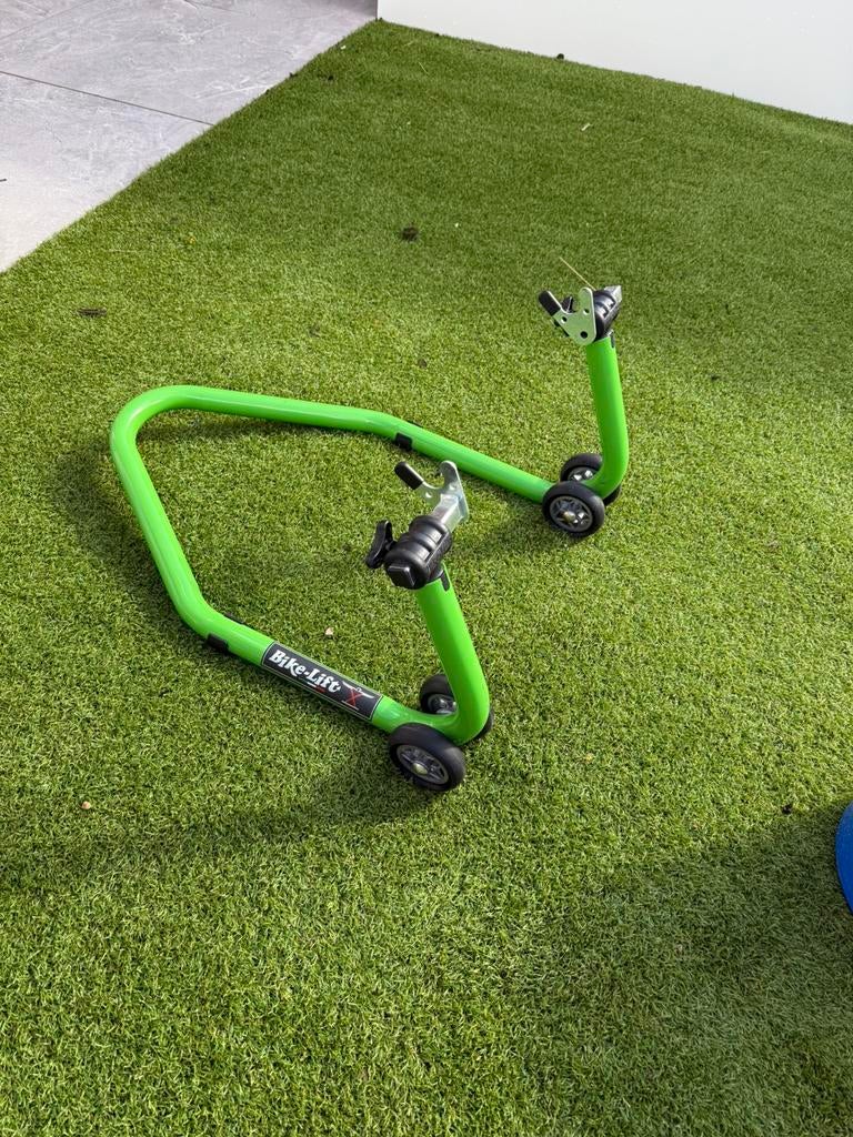 Bikelift/paddockstand Groen, Motoren, Accessoires | Onderhoudsmiddelen, Ophalen of Verzenden