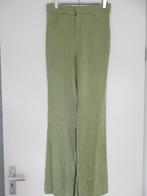 Zara ZGAN satijn look groene flaired  broek S, Zara, Ophalen of Verzenden, Zo goed als nieuw, Maat 36 (S)