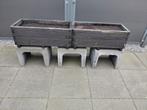 2 Stuks Plantenbakken -van geimpregneerd tuinhout, Ophalen, Gebruikt, Minder dan 30 cm, Minder dan 60 cm