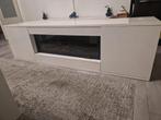 Hoogglans tv meubel met sfeerhaard. Moet zsm weg!, Ophalen, 150 tot 200 cm, Zo goed als nieuw, Minder dan 100 cm