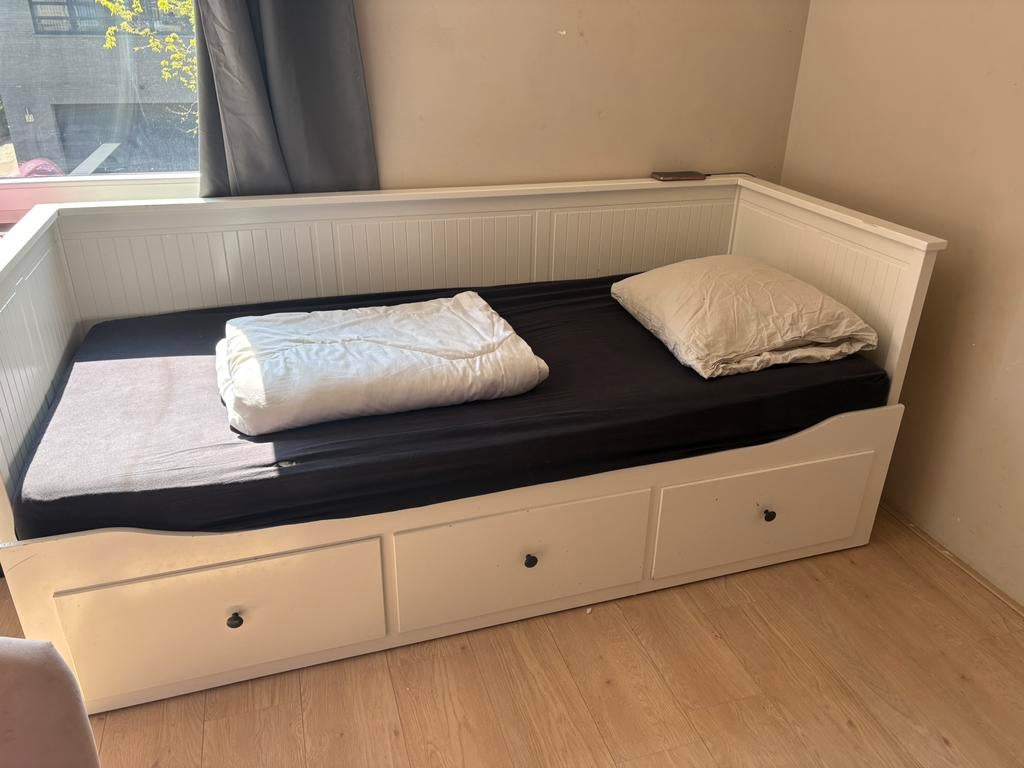 Uitschuifbaar bed, Huis en Inrichting, Ophalen of Verzenden, Zo goed als nieuw, Tweepersoons