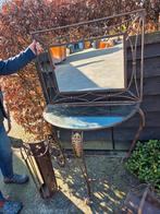 Mooie set sidetable,spiegel paraplubak en krantebak, Ophalen, Zo goed als nieuw, Metaal