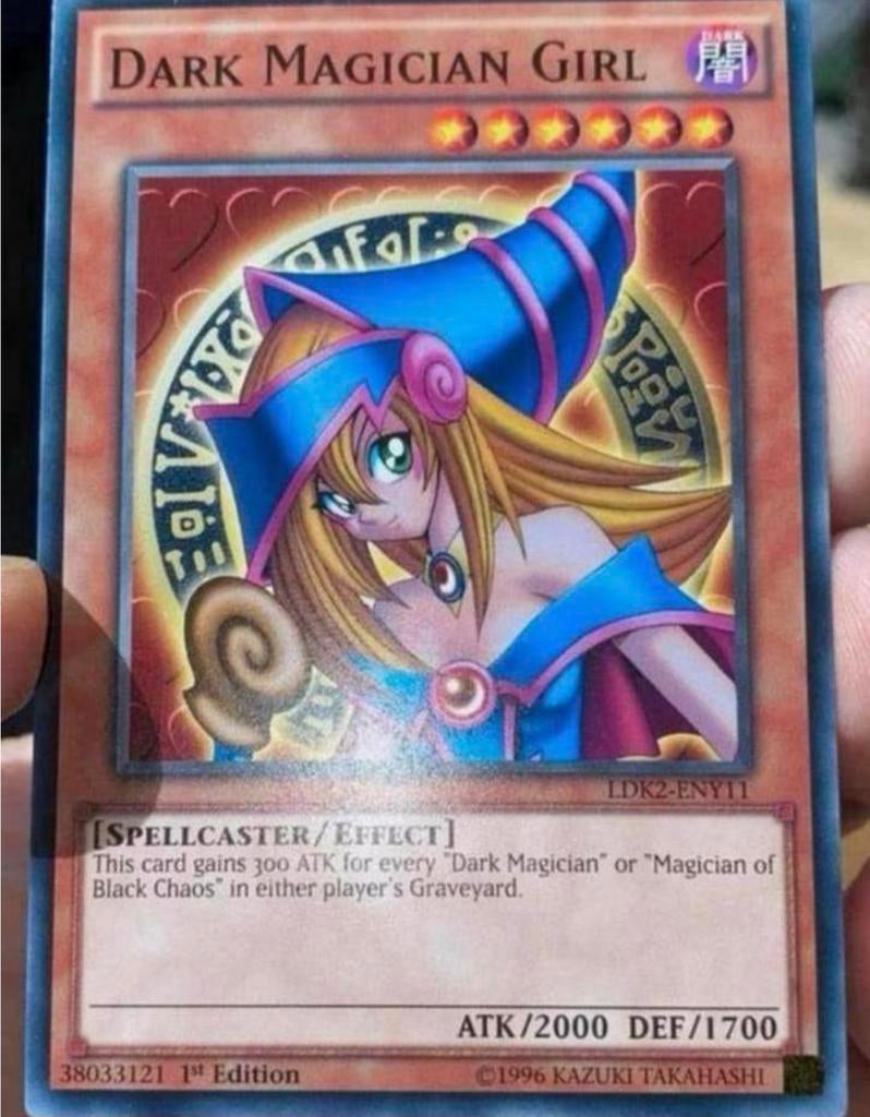 Yu-Gi-Oh! Dark Magician Girl LDK2 1st Edition !, Hobby en Vrije tijd, Verzamelkaartspellen | Yu-gi-Oh!, Ophalen of Verzenden, Zo goed als nieuw