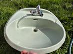 Vintage jaren '70 wastafel lichtgroen, Ophalen