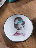 Vintage Aalten & Couzijn Keramiek Wandbordje - Dame, Ophalen of Verzenden