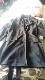 Zwarte trenchcoat suede t/m 44, Ophalen of Verzenden, Zo goed als nieuw, Maat 42/44 (L), Zwart