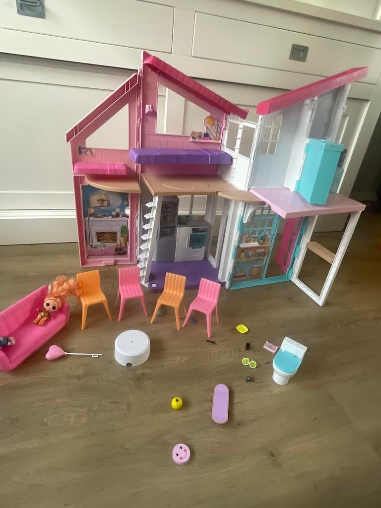 Inklap baar barbie huis, Ophalen of Verzenden, Zo goed als nieuw, Poppenhuis