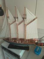 Houten Zeilschip Driemaster - 80x80 cm, Ophalen of Verzenden, Gebruikt, Groter dan 1:32, Overige merken