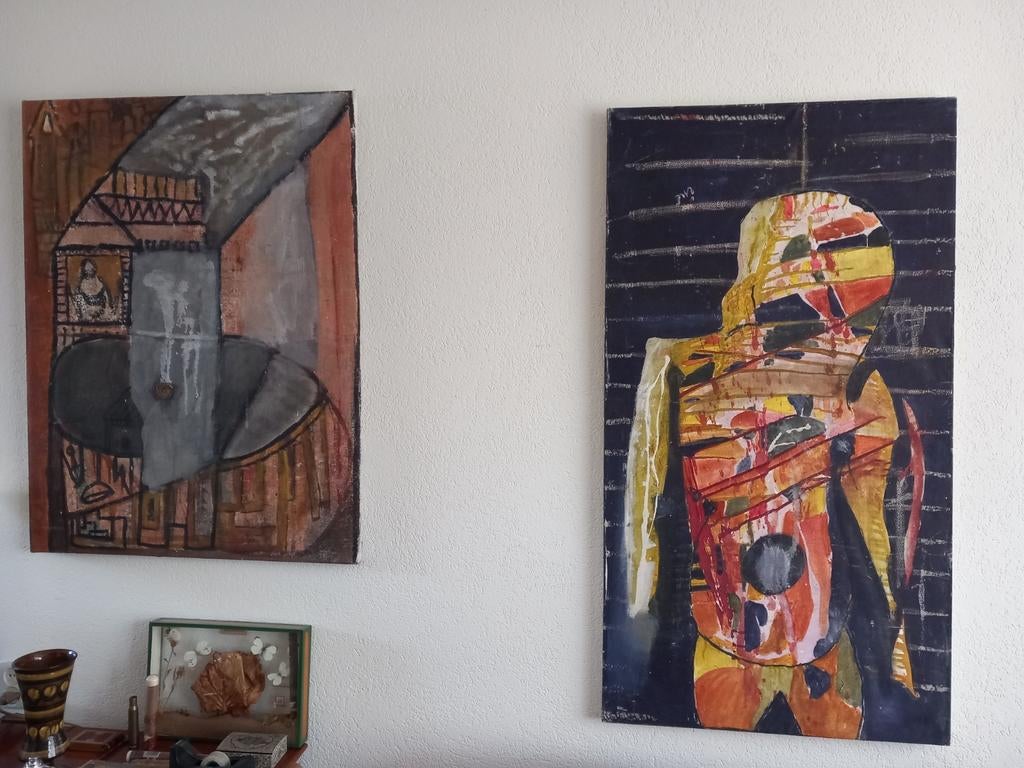 2 doeken uit Senegal, Antiek en Kunst, Ophalen of Verzenden
