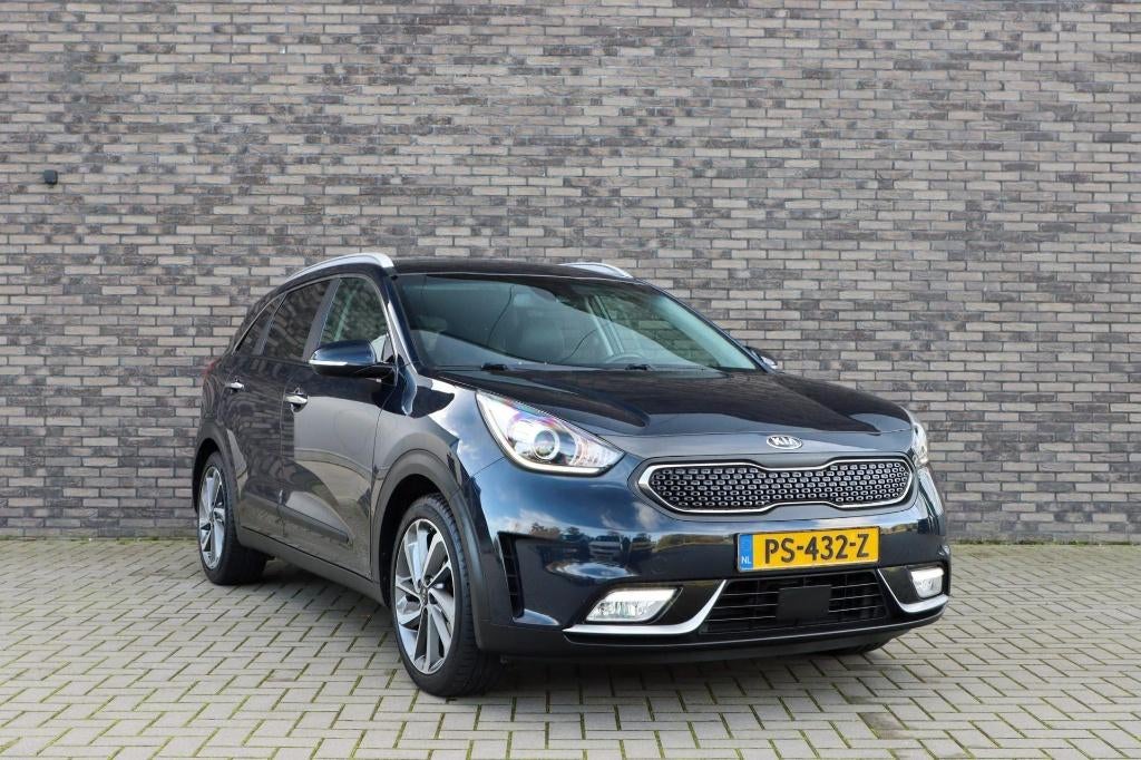 Kia Niro 1.6 GDi ecoHybrid 141pk 2017 donker Blauw, Auto's, Euro 6, 23 km/l, 75 €/maand, SUV of Terreinwagen