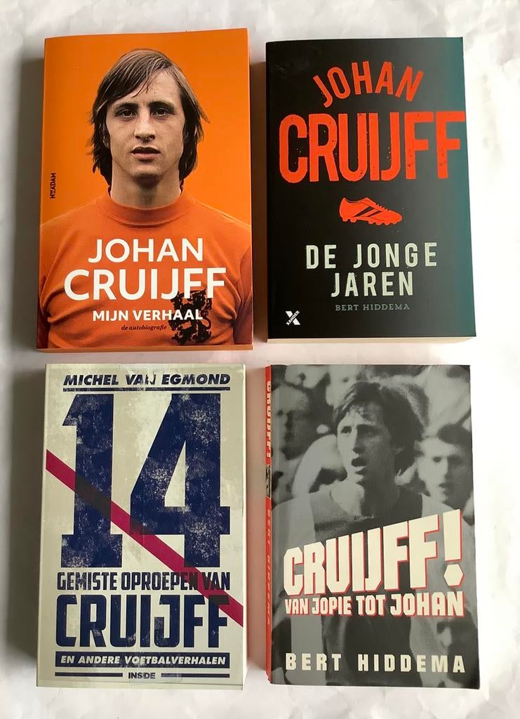 JOHAN CRUIJFF - 4 boeken, Ophalen of Verzenden, Zo goed als nieuw, Balsport