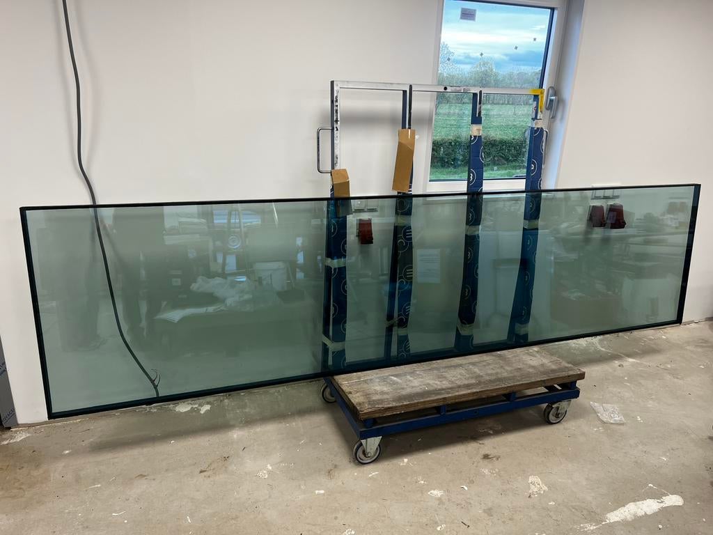 Beloopbaar glas / triple glas, Ophalen, 160 cm of meer, Zo goed als nieuw, Glasplaat