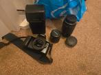 Canon EOS 1000F met 2 lenzen en 1.7x converter, Ophalen of Verzenden, Gebruikt, Spiegelreflex, Canon