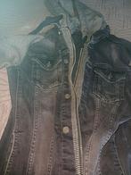 WAM DENIM spijkerjack met capuchon - Maat M, Ophalen, Zo goed als nieuw, Zwart