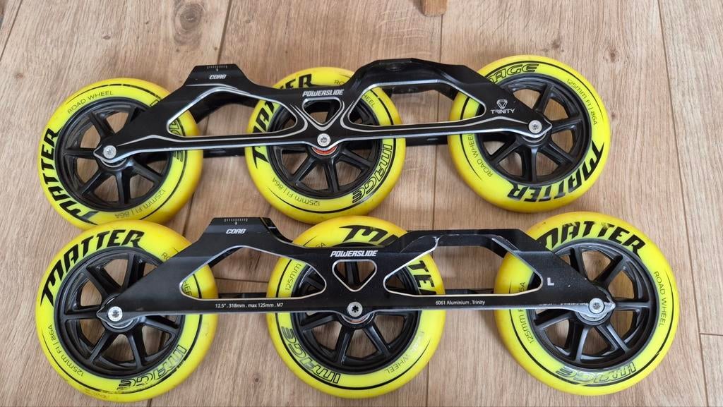 Powerslide Trinity aluminium 12.5 frame 125mm Matter Image, Ophalen of Verzenden, Zo goed als nieuw