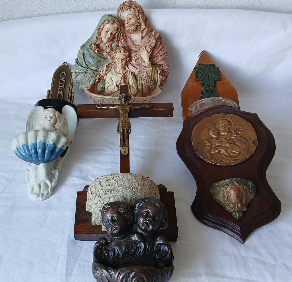 Wijwaterbakjes., Antiek en Kunst, Antiek | Religie, Ophalen