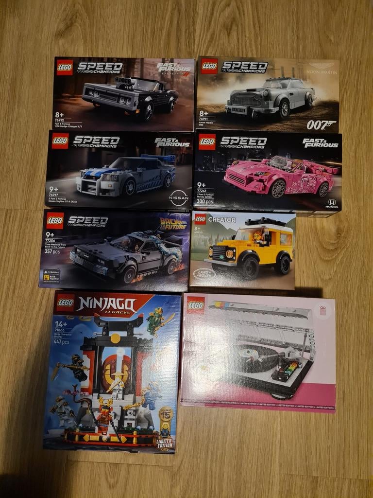 Lego : 8 sets nieuw in doos waarvan 5 x Speed Champions, Ophalen of Verzenden, Nieuw, Complete set, Lego
