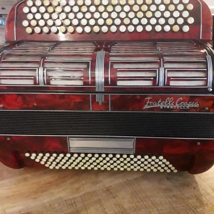 FRANTELLI CROSIO, Muziek en Instrumenten, Accordeons, Zo goed als nieuw, Knopaccordeon, Overige merken, Met koffer, Ophalen of Verzenden