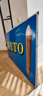 Emaille reclamebord bord antiek XXL Alto tabak sigaren, Ophalen of Verzenden, Gebruikt, Reclamebord