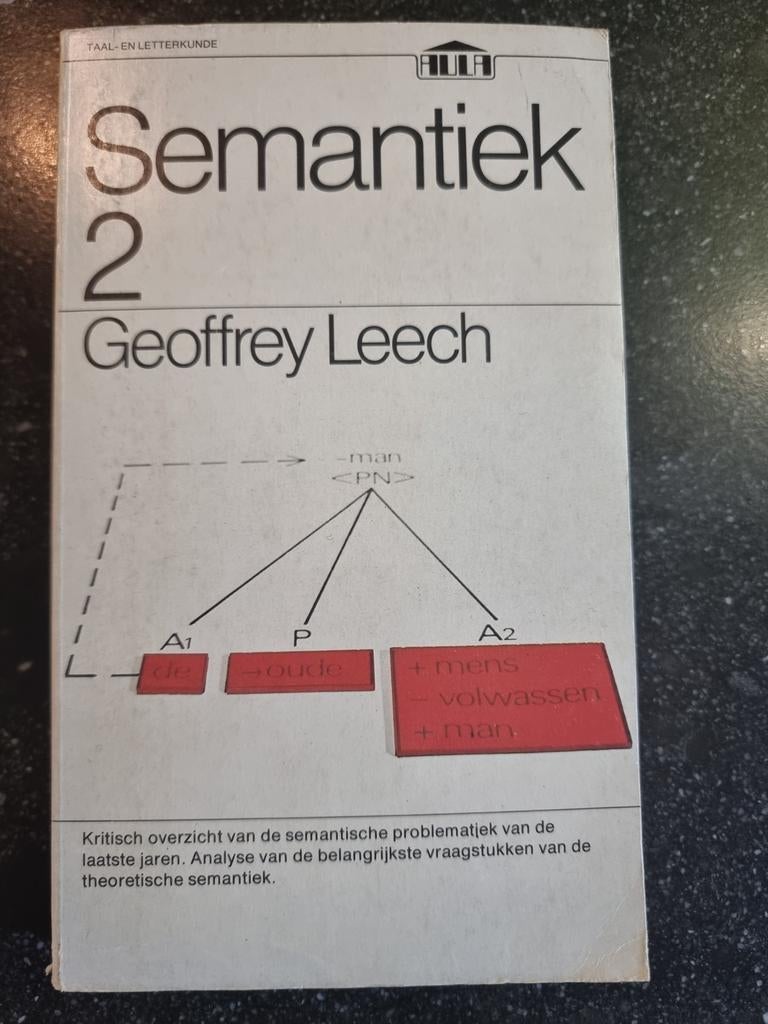Semantiek 2 - Geoffrey Leech (Taal- en Letterkunde), Boeken, Gelezen, Non-fictie, Nederlands, Geoffrey Leech