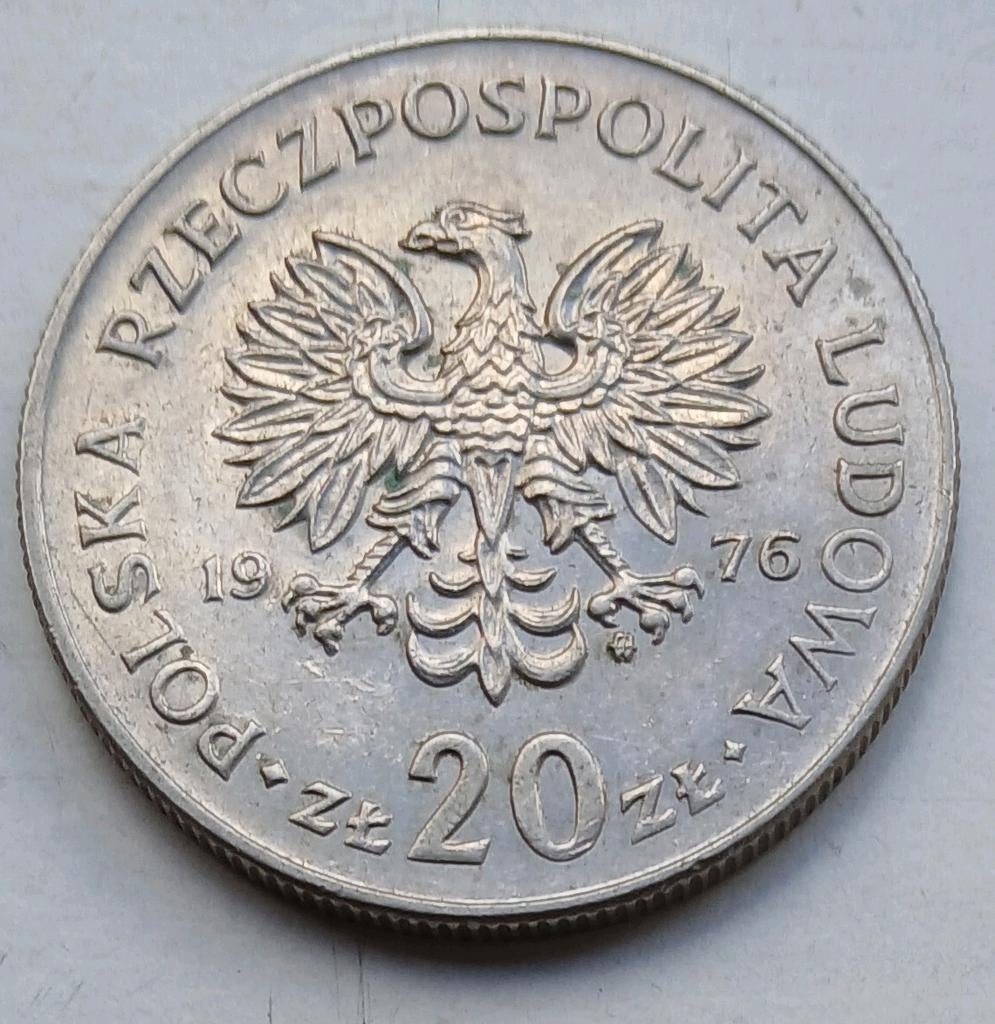 20 Zloty munt Polen 1976, Postzegels en Munten, Munten | Europa | Niet-Euromunten, Ophalen of Verzenden, Polen