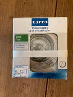 Gamma Inbouwspot Vast Halogeen Staal, Halogeen, Metaal of Aluminium, Nieuw, Ophalen of Verzenden