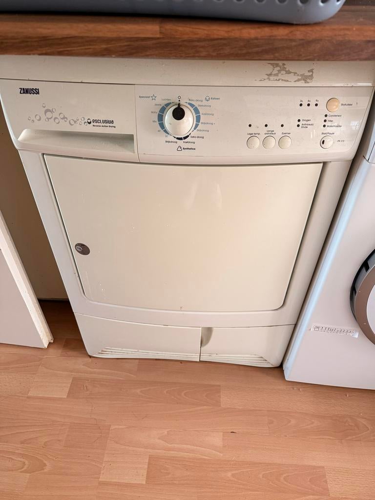 Zanussi Exclusiva wasdroger, Ophalen, Gebruikt, Voorlader, Anti-kreukfase